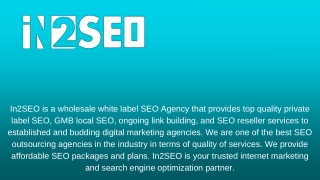 SEO Outsourcing Company - In2SEO