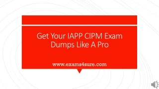 CIPM Latest Exam Labs