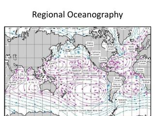 Regional Oceanography