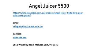What Makes angel juicer 5500 Exceptional?