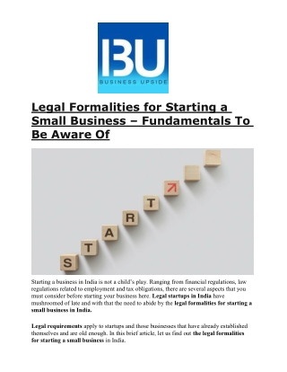 legal formalities case study
