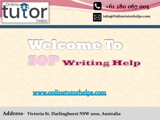 SOP Writing Help PPT