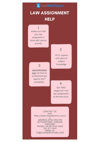 Law Assignment Help | 100% Plagiarism-Free | On-Time Delivery
