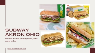 Subway Akron Ohio