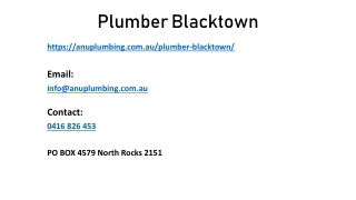 Choosing The Best plumber Blacktown for Your Issue