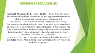 Michael J. Pisanchyn, Jr | American lawyer