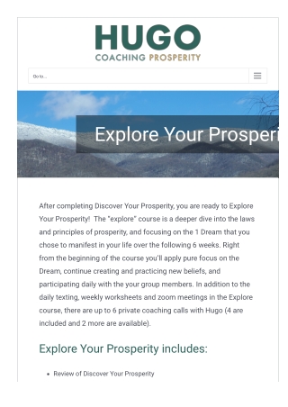 Prosperity coaching