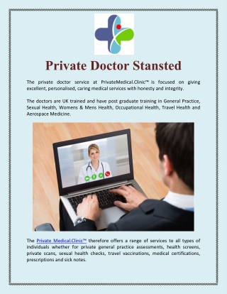 Private Doctor Stansted