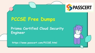 2022 Update PCCSE Certification Exam Dumps