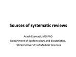 Sources of systematic reviews