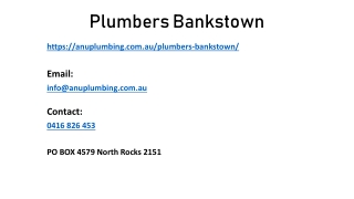 Plumbers Bankstown: Getting To Know Them Better!