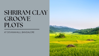 Shriram Clay Groove at Devanahalli Bangalore|Brochure
