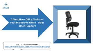 4 Must Have Office Chairs for your Melbourne Office - Value Office Furniture