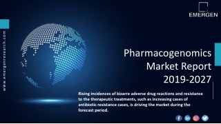Pharmacogenomics Market Study Report Based on Size, Shares, Opportunities