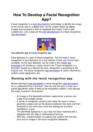 How To Develop a Facial Recognition App (3)