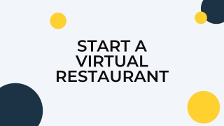 Start a virtual restaurant - WebApp Restaurants