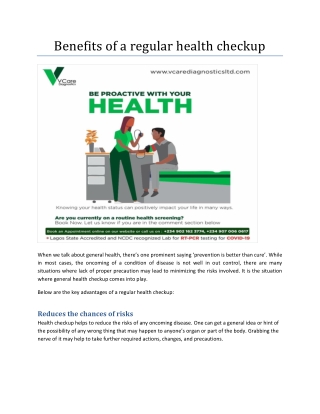 Increase In Treatment Chances | V Care Diagnostics