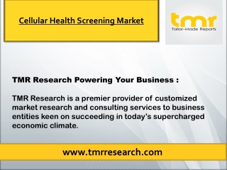 Increasing Burden Of Chronic Diseases Are Expected To Drive The Growth Of The Ce