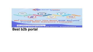 Best b2b portal