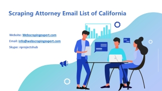 Scraping Attorney Email List of California