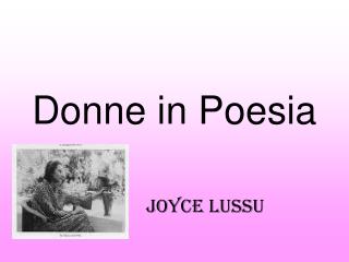 Donne in Poesia