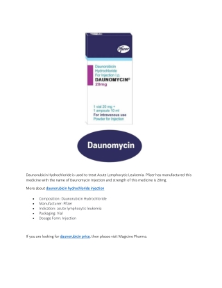 daunorubicin price
