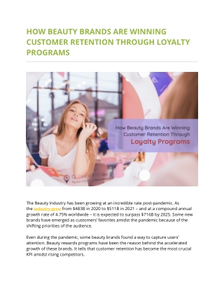 How beauty brands are winning customer retention through loyalty programs