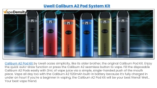 Uwell Caliburn A2 Pod System Kit