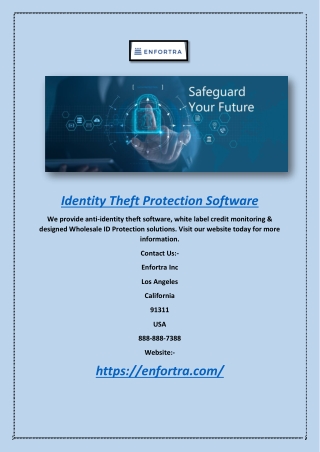 Identity Theft Protection Software | Enfortra.com