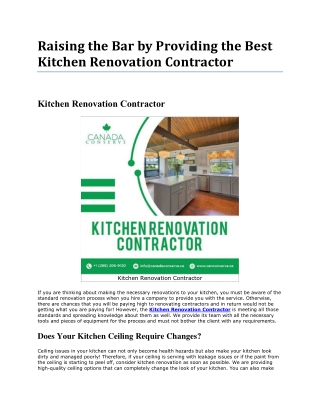 Renew The Filthy Kitchen Floors - Kitchen Renovation Contractor