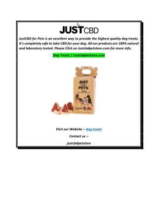 Dog Treats  Justcbdpetstore.com