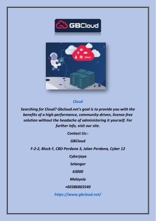 Cloud | Gbcloud.net