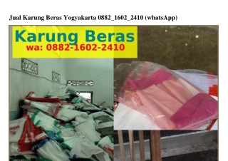 Jual Karung Beras Yogyakarta O882.16O2.2Ꮞ1O(whatsApp)