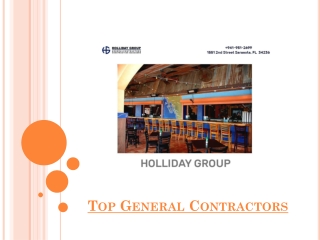 Role Of The Top General Contractors