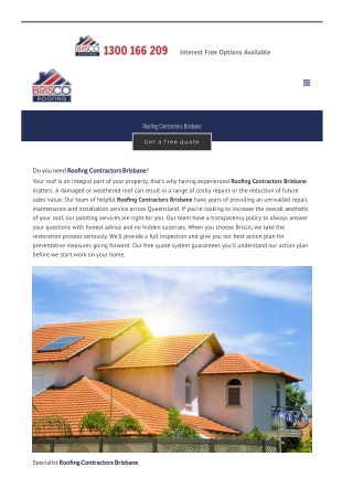 Roofing Contractors Brisbane
