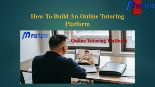 How To Build An Online Tutoring Platform