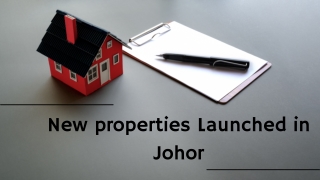 Tey Yong Qing-New properties Launched in Johor