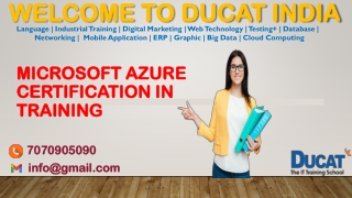 AZURE Training in Noida