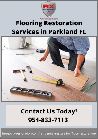 Flooring Restoration Services in Parkland FL | RX Restoration