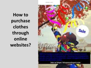 How to purchase clothes through online websites