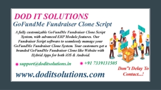 Readymade GoFundMe Fundraiser System - DOD IT SOLUTIONS