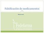 Falsificaci n de medicamentos