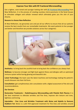 RF Fractional Microneedling