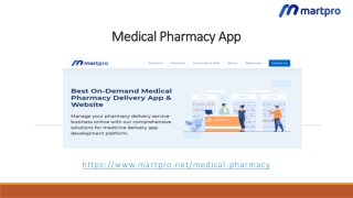 Medical Pharmacy App