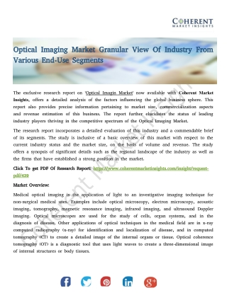 Optical Imaging Market