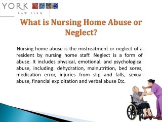 Nursing Home Lawyer Sacramento CA - York Law Firm USA