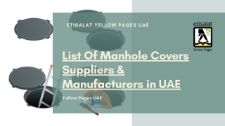 Manhole Covers Suppliers & Manufacturers in UAE