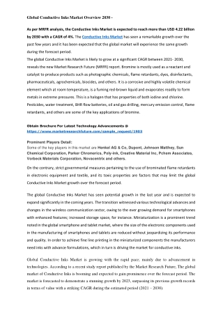 Conductive Inks Market