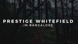 Prestige Upcoming Project at Whitefield Bangalore | Brochure