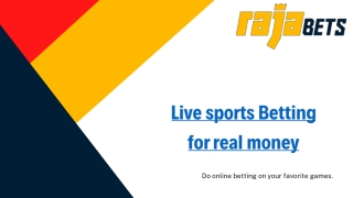 Live sports Betting for real money - RajaBets